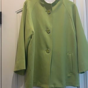 Chartreuse green swing jacket by Carmen